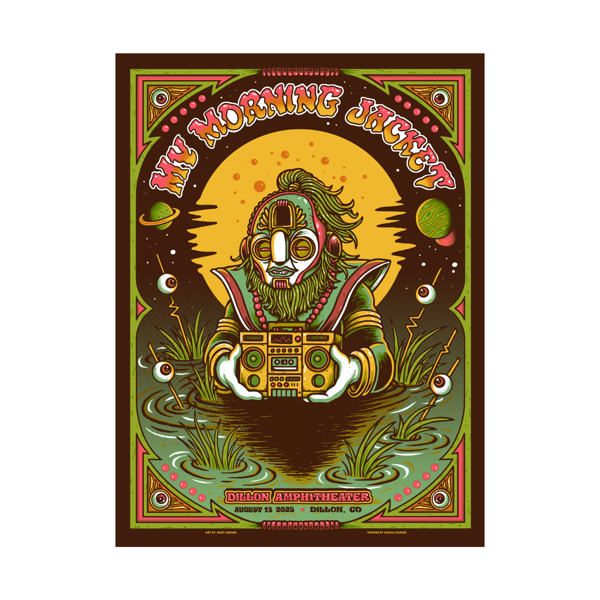 8/13/25 Dillon CO Show Poster by Matt Leunig – My Morning Jacket