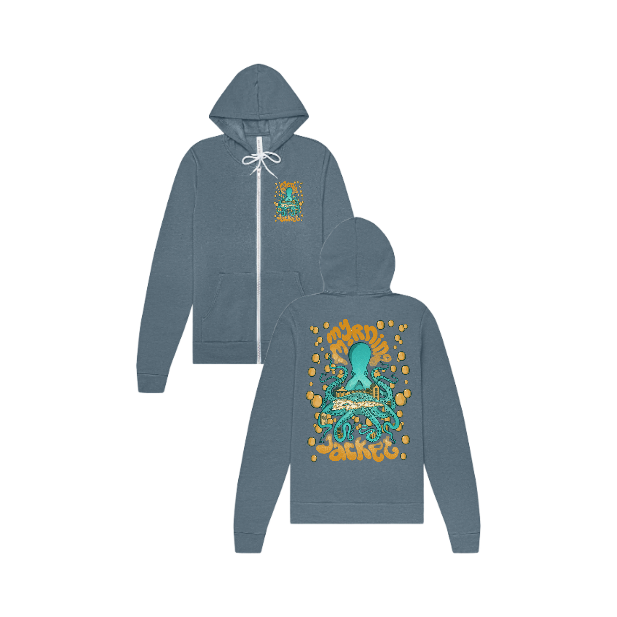 Tentacles Zip Up Hoodie – My Morning Jacket Official Merch
