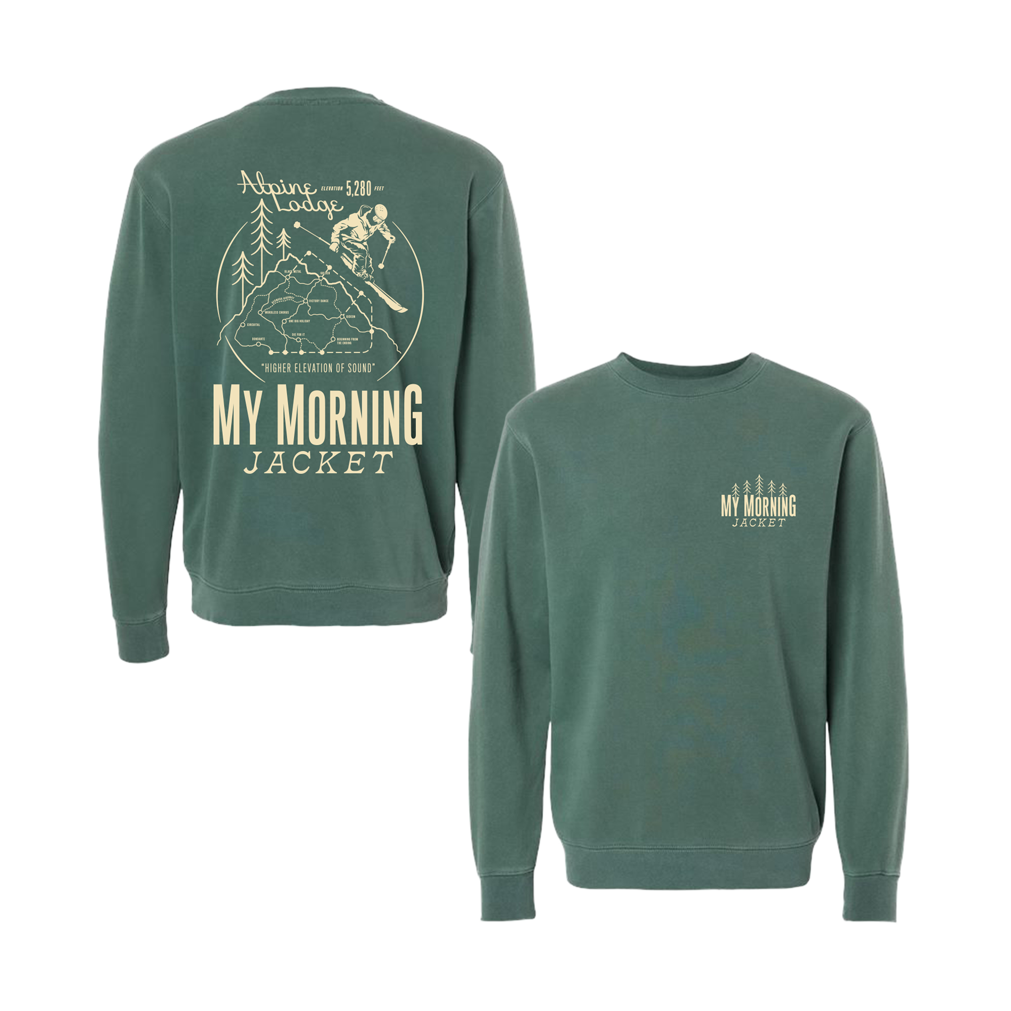 Trail Map Crewneck Sweatshirt – My Morning Jacket Official Merch