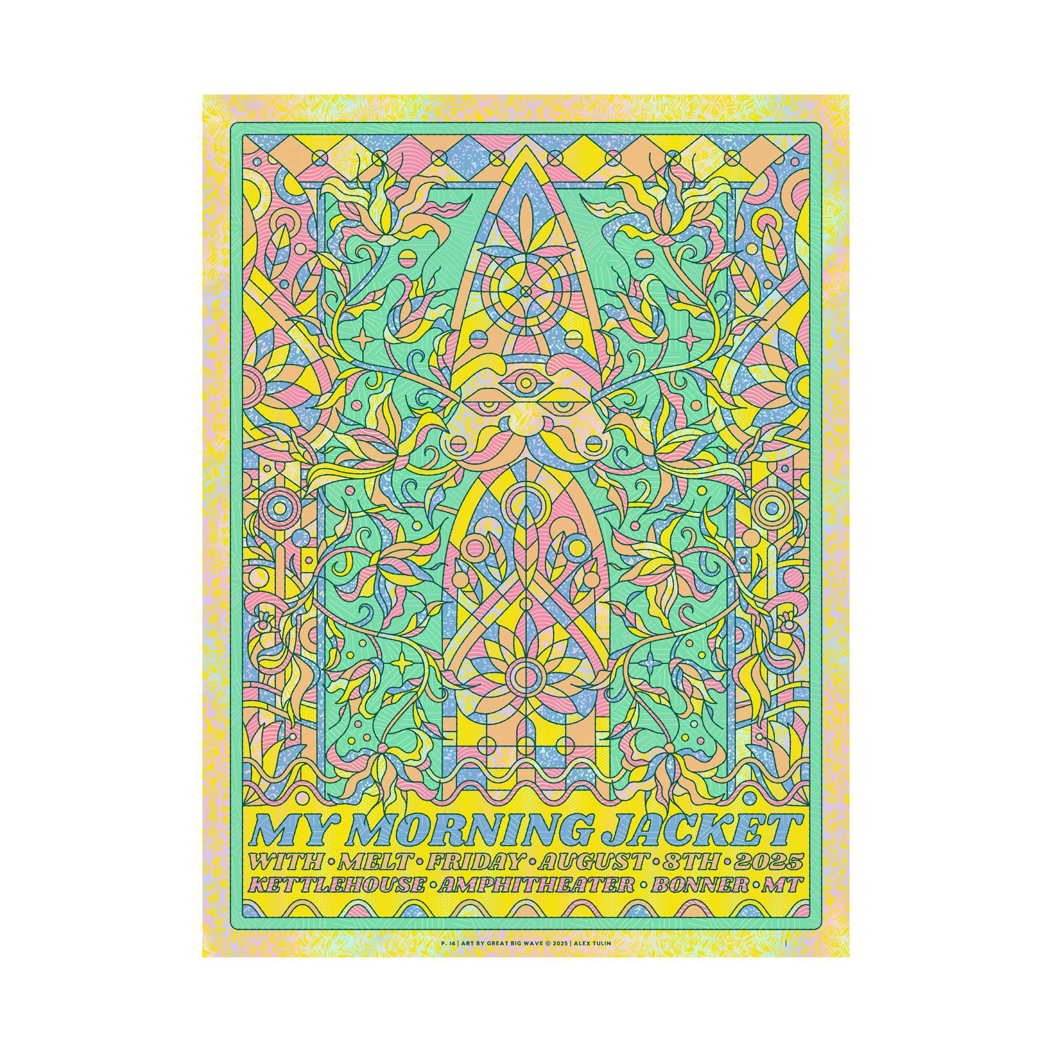 8/8/25 Bonner MT Show Poster by Alex Tulin