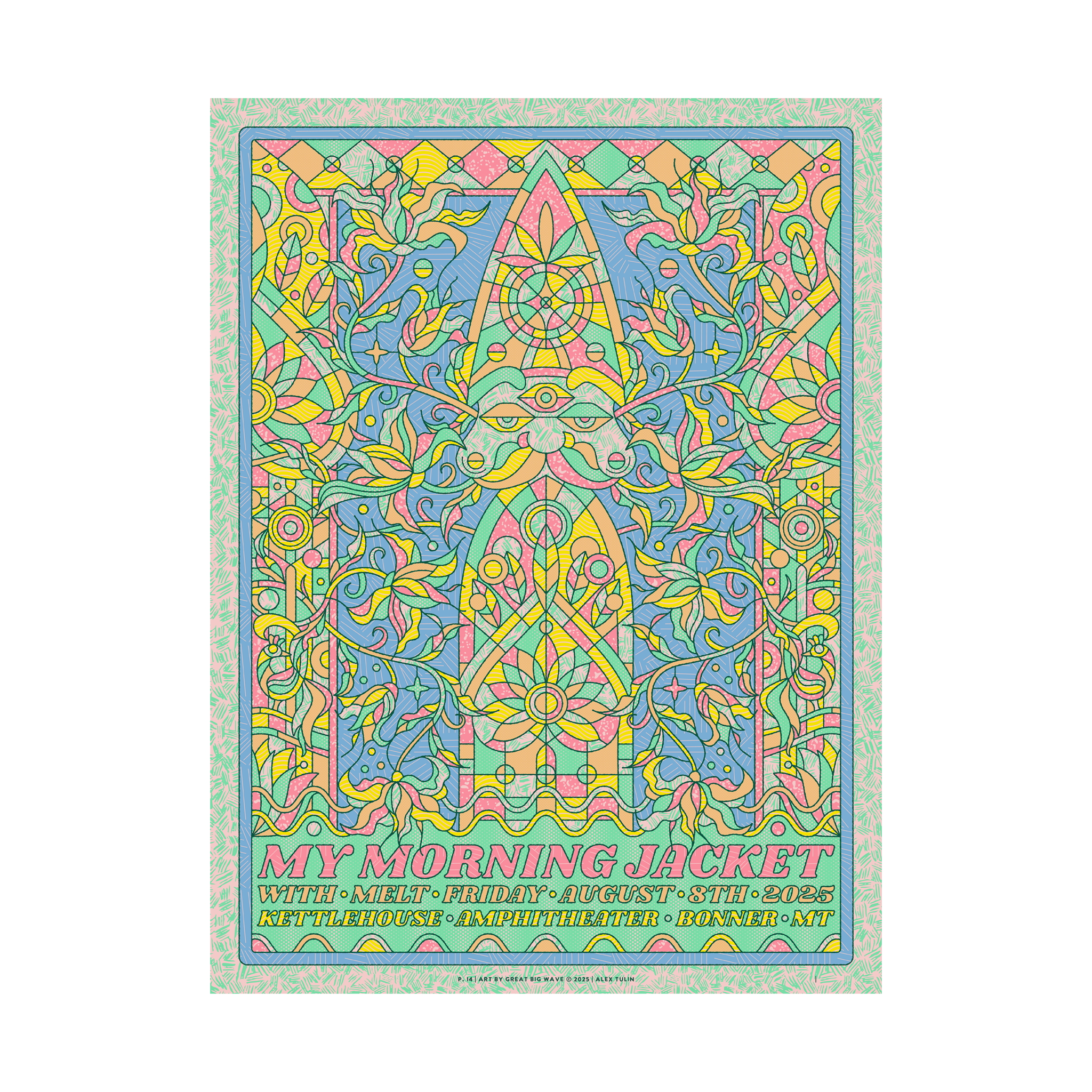 8/8/25 Bonner MT Show Poster by Alex Tulin