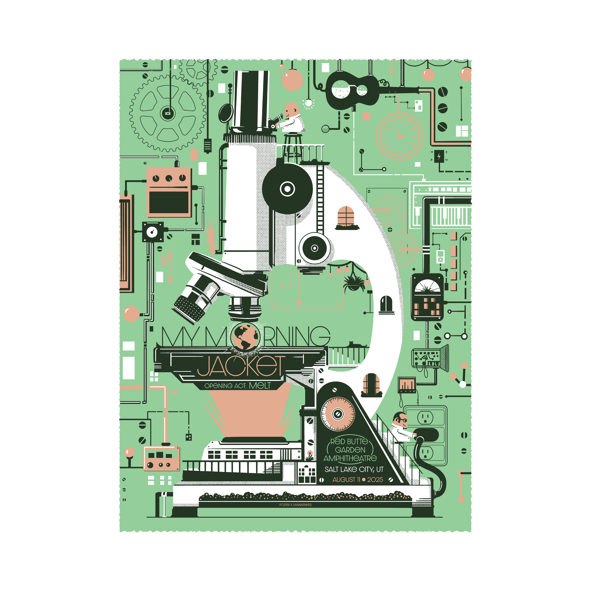 8/11/25 Salt Lake City UT Show Poster by DannnPrints