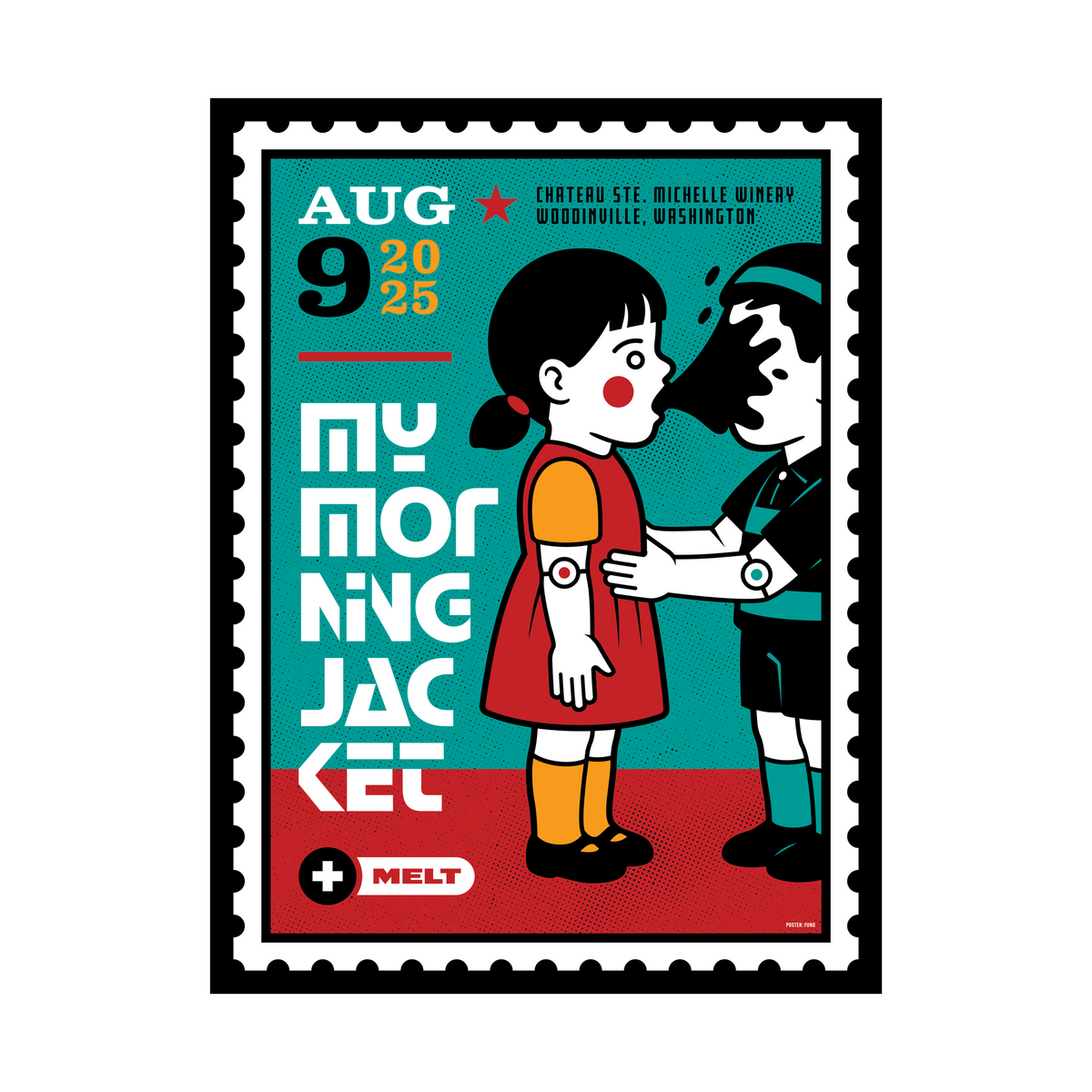 8/9/25 Woodinville WA Show Poster by Randy Fung – My Morning