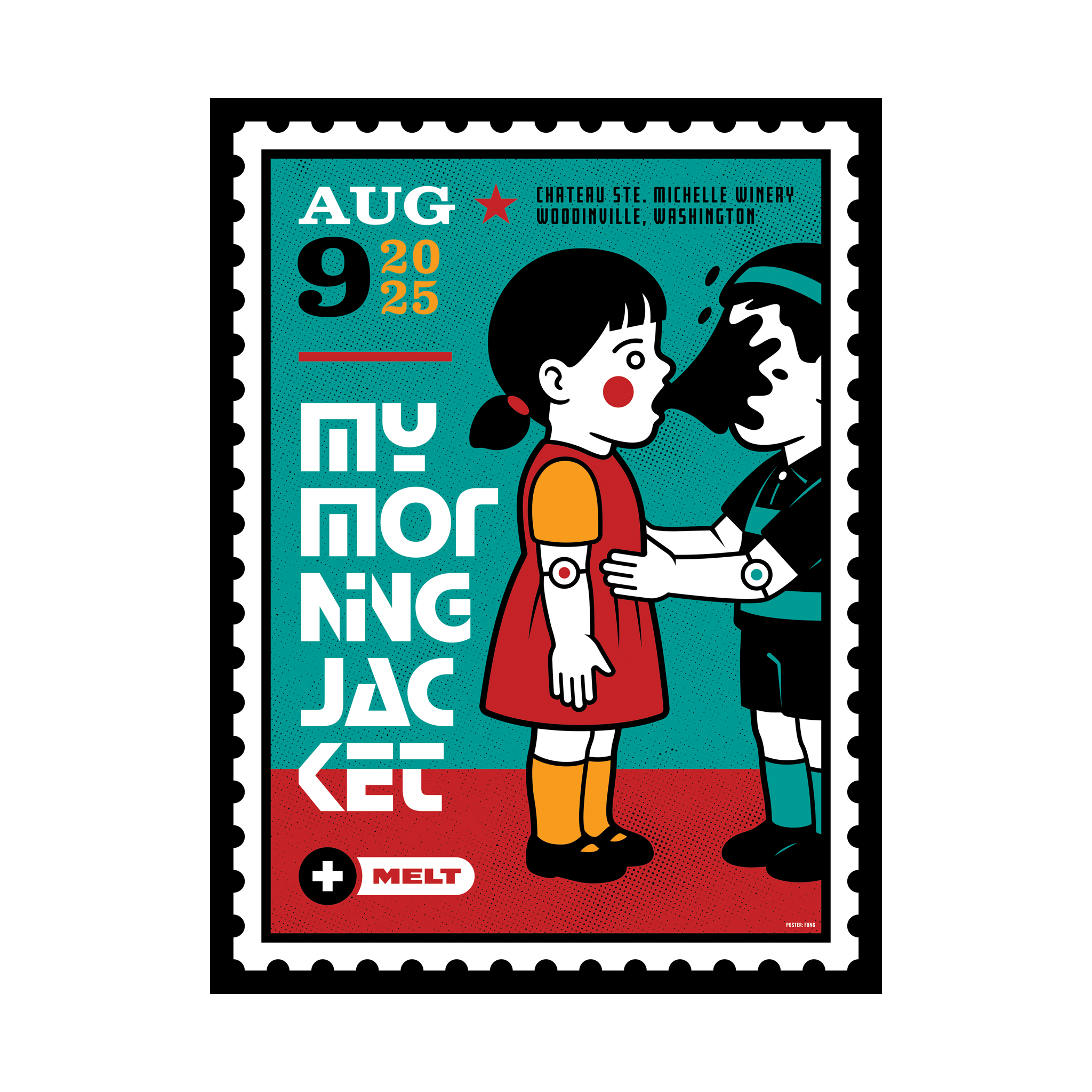 8/9/25 Woodinville WA Show Poster by Randy Fung