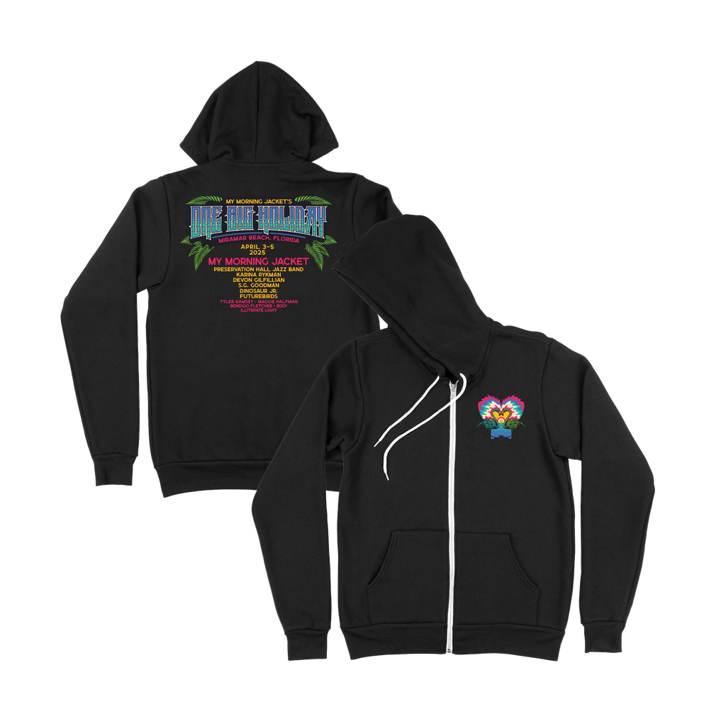One Big Holiday 2025 Lineup Zip Up Hoodie