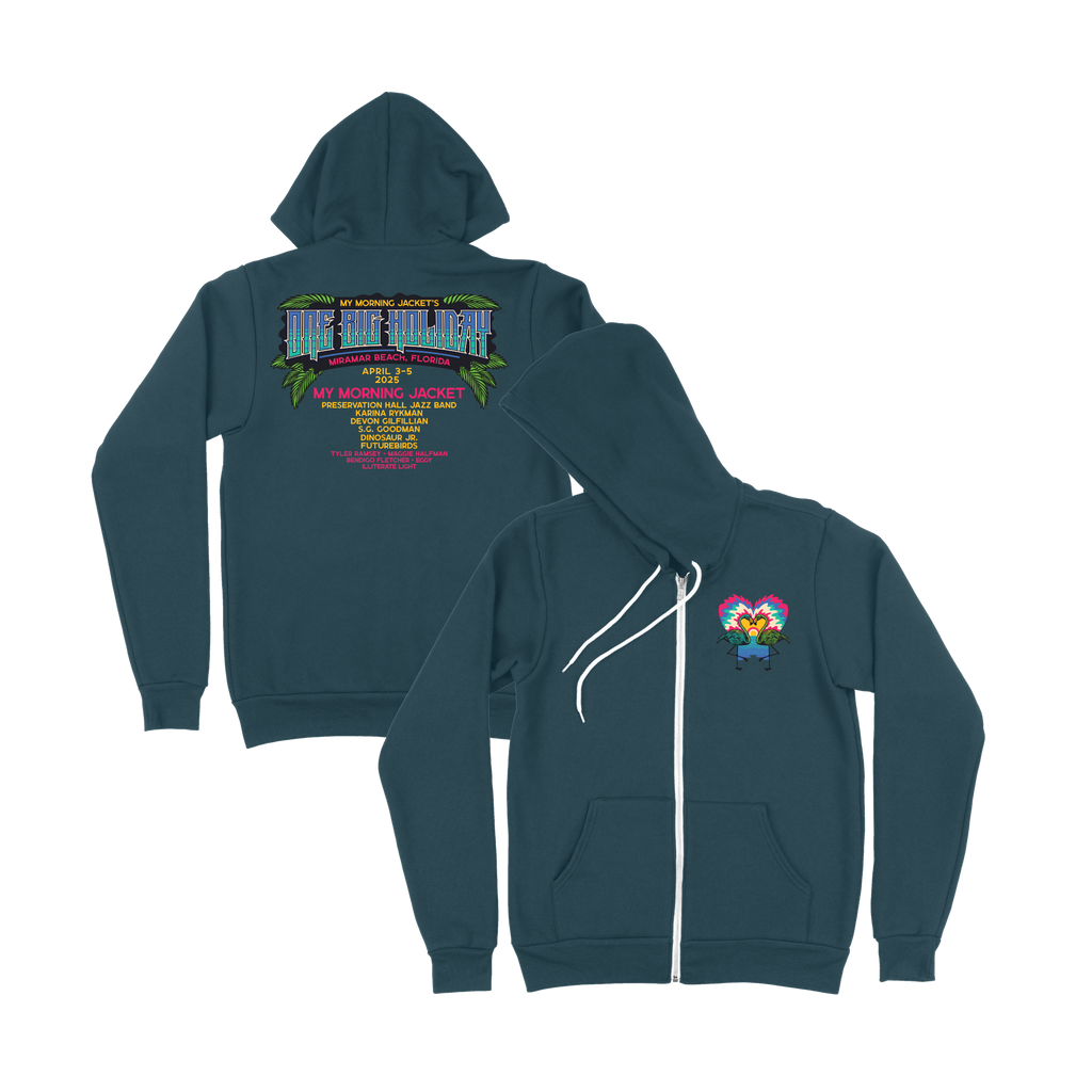 One Big Holiday 2025 Lineup Zip Up Hoodie