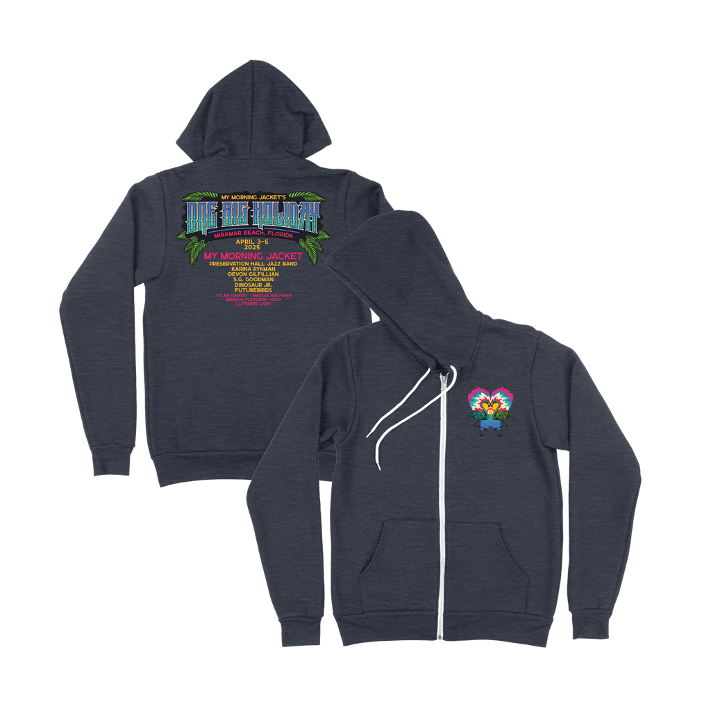 One Big Holiday 2025 Lineup Zip Up Hoodie