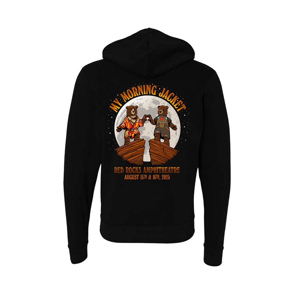 Red Rocks '25 Zip Up Hoodie - Black