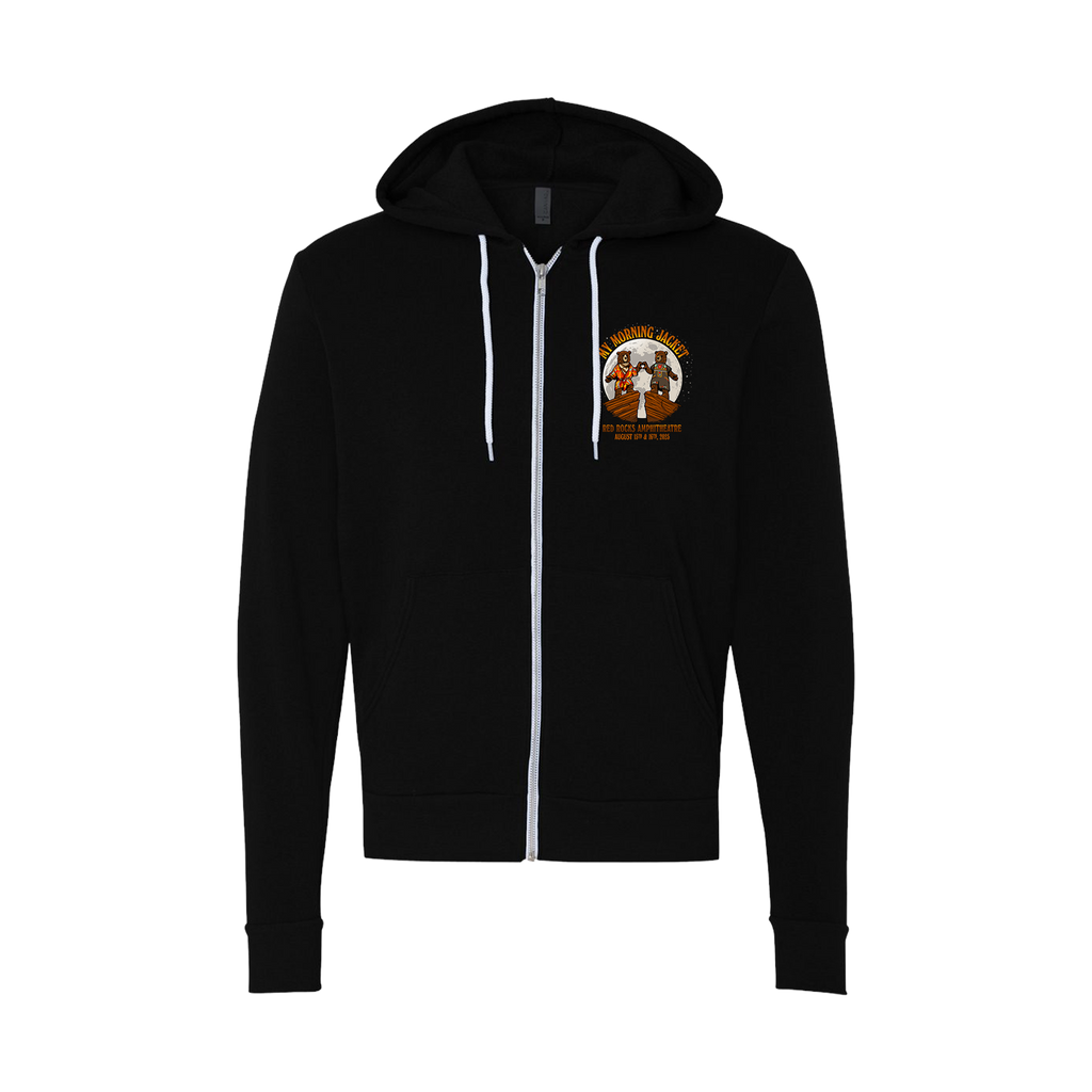 Red Rocks '25 Zip Up Hoodie - Black