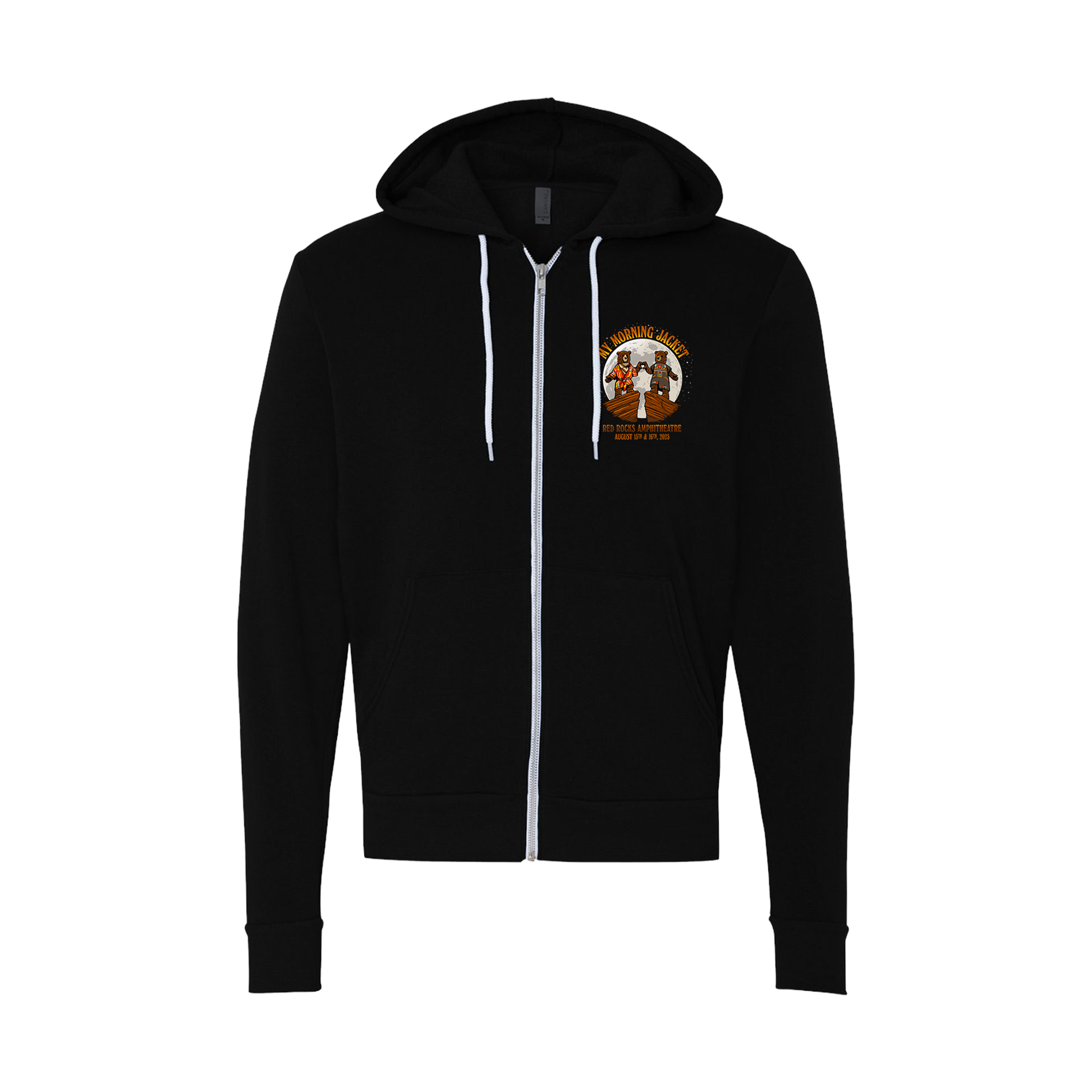 Red Rocks '25 Zip Up Hoodie - Black