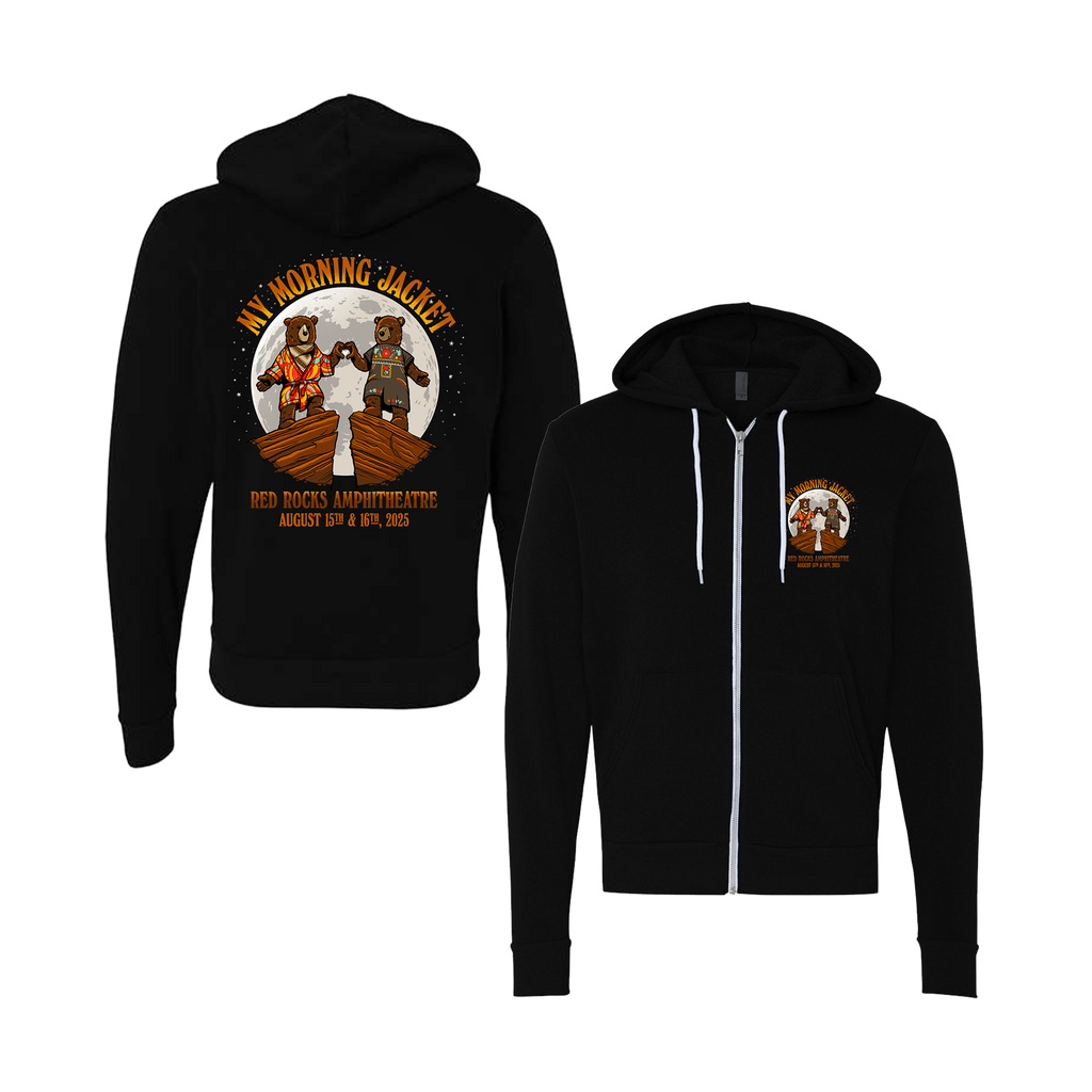 Red Rocks '25 Zip Up Hoodie - Black