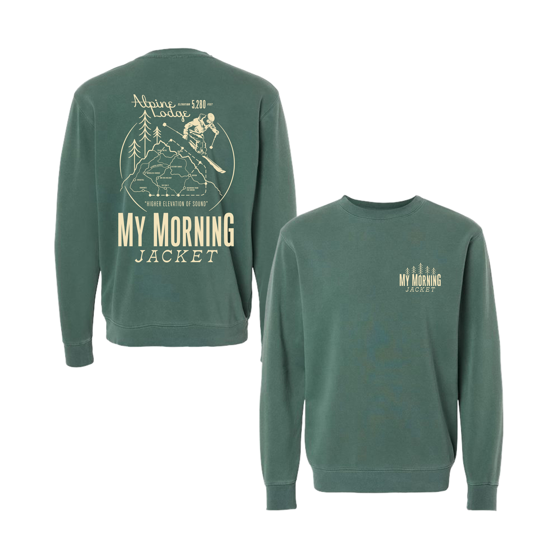 Trail Map Crewneck Sweatshirt – My Morning Jacket Official Merch