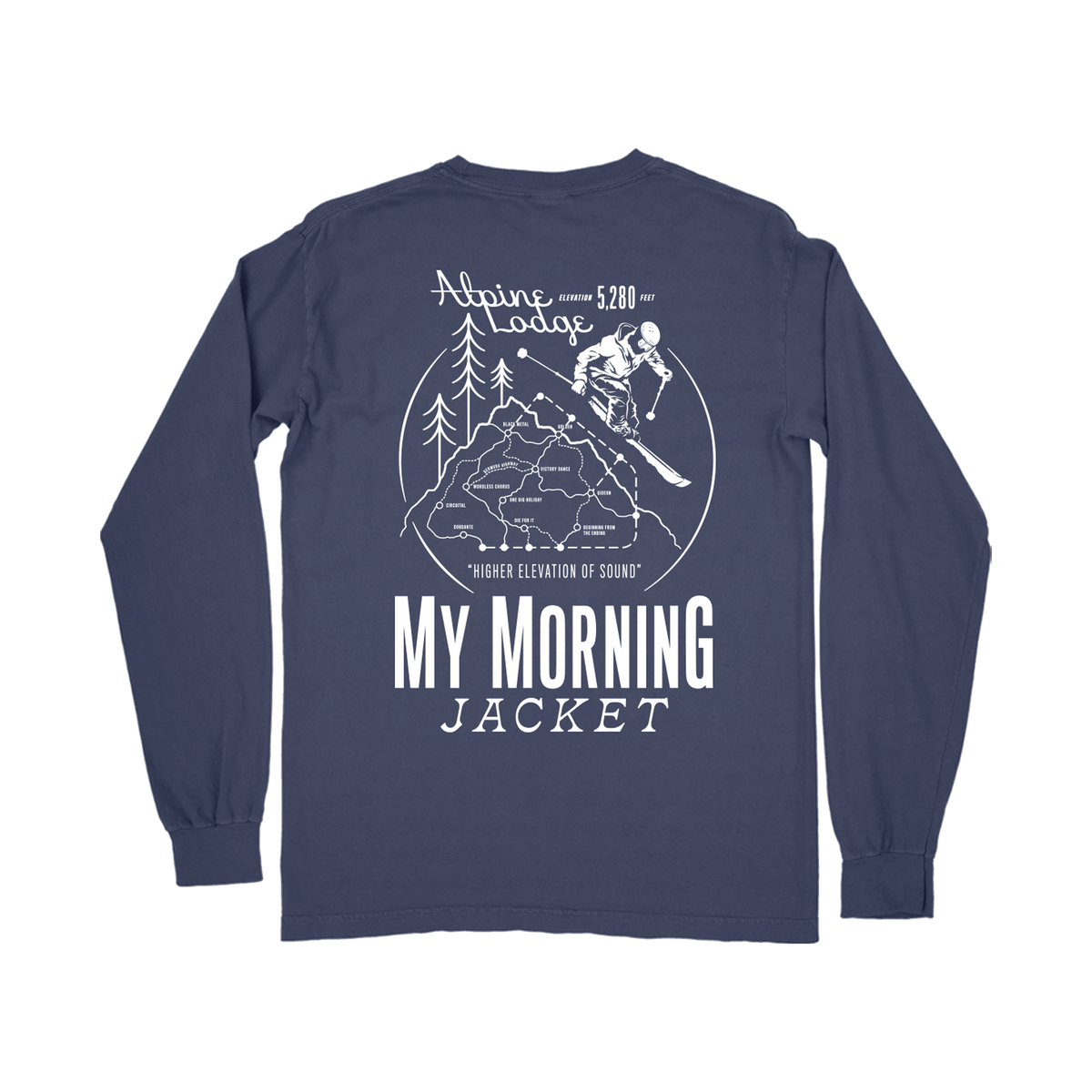 Trail Map Longsleeve Tee – My Morning Jacket Official Merch Trail Map Longsleeve Tee – My Morning Jacket Official Merch