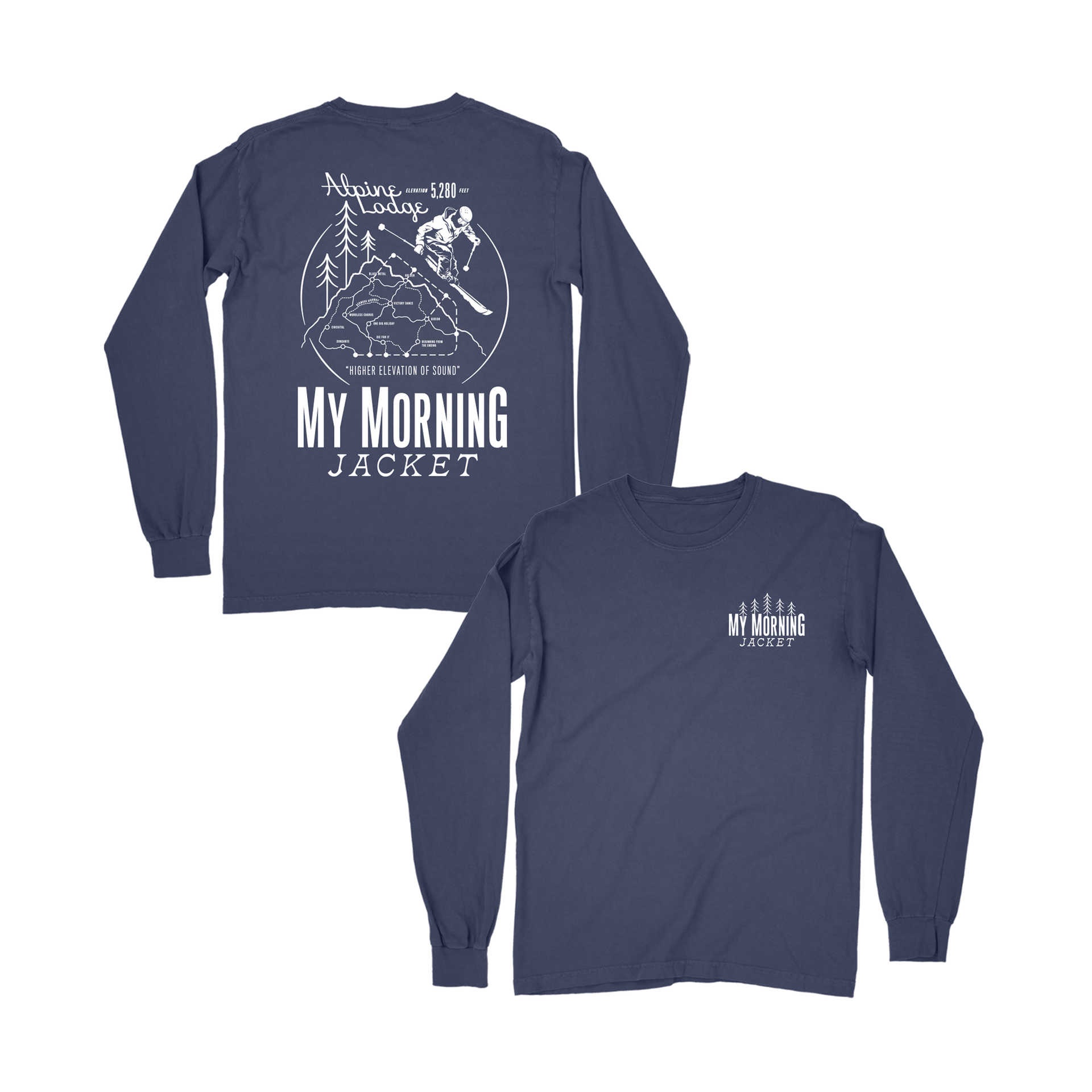 Trail Map Longsleeve Tee – My Morning Jacket Official Merch