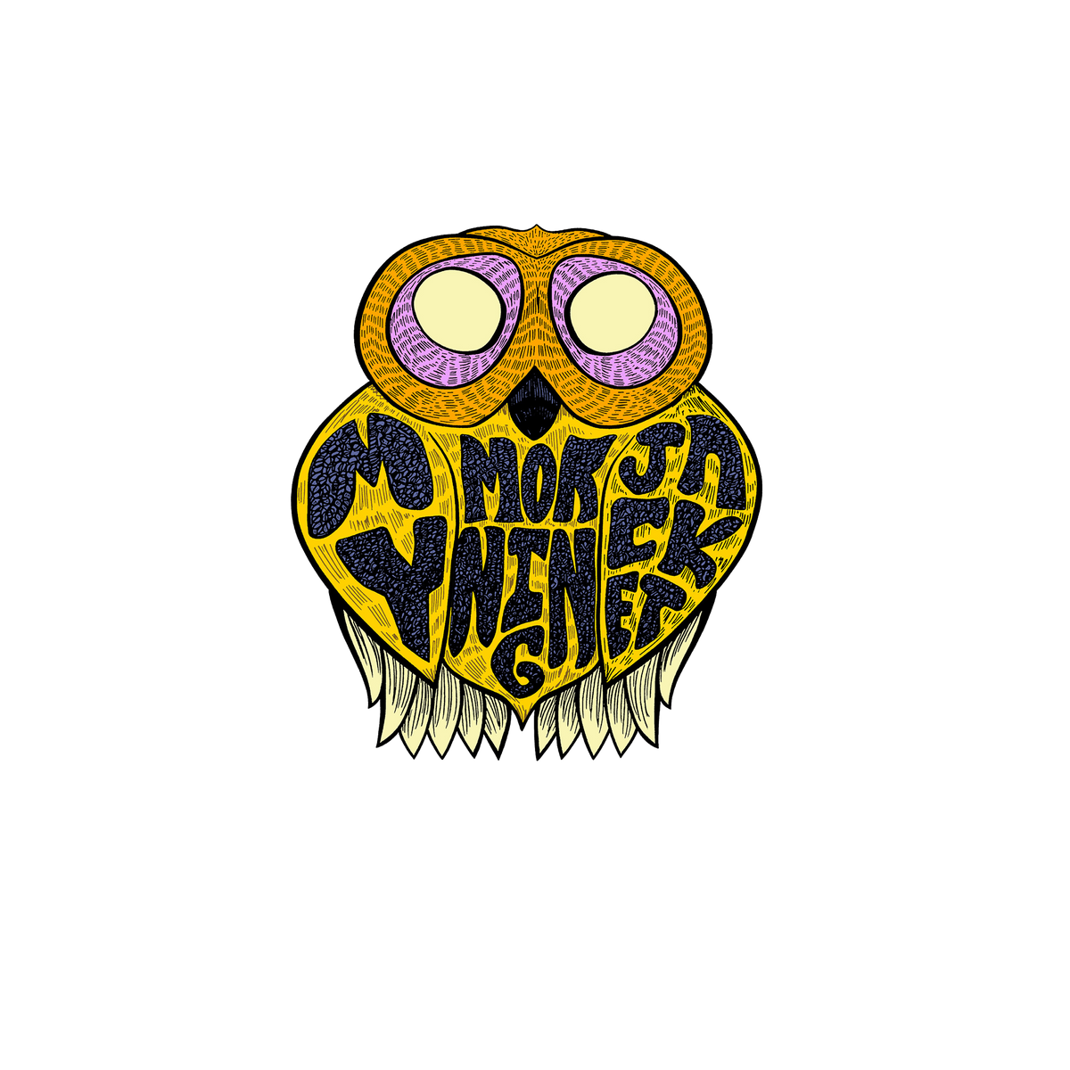 Vintage Owl Sticker